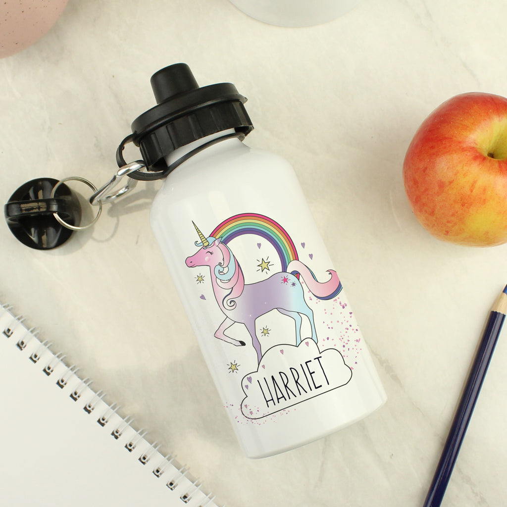 Personalised Unicorn Drinks Bottle - Water Bottle - Inspired Creative Gifts