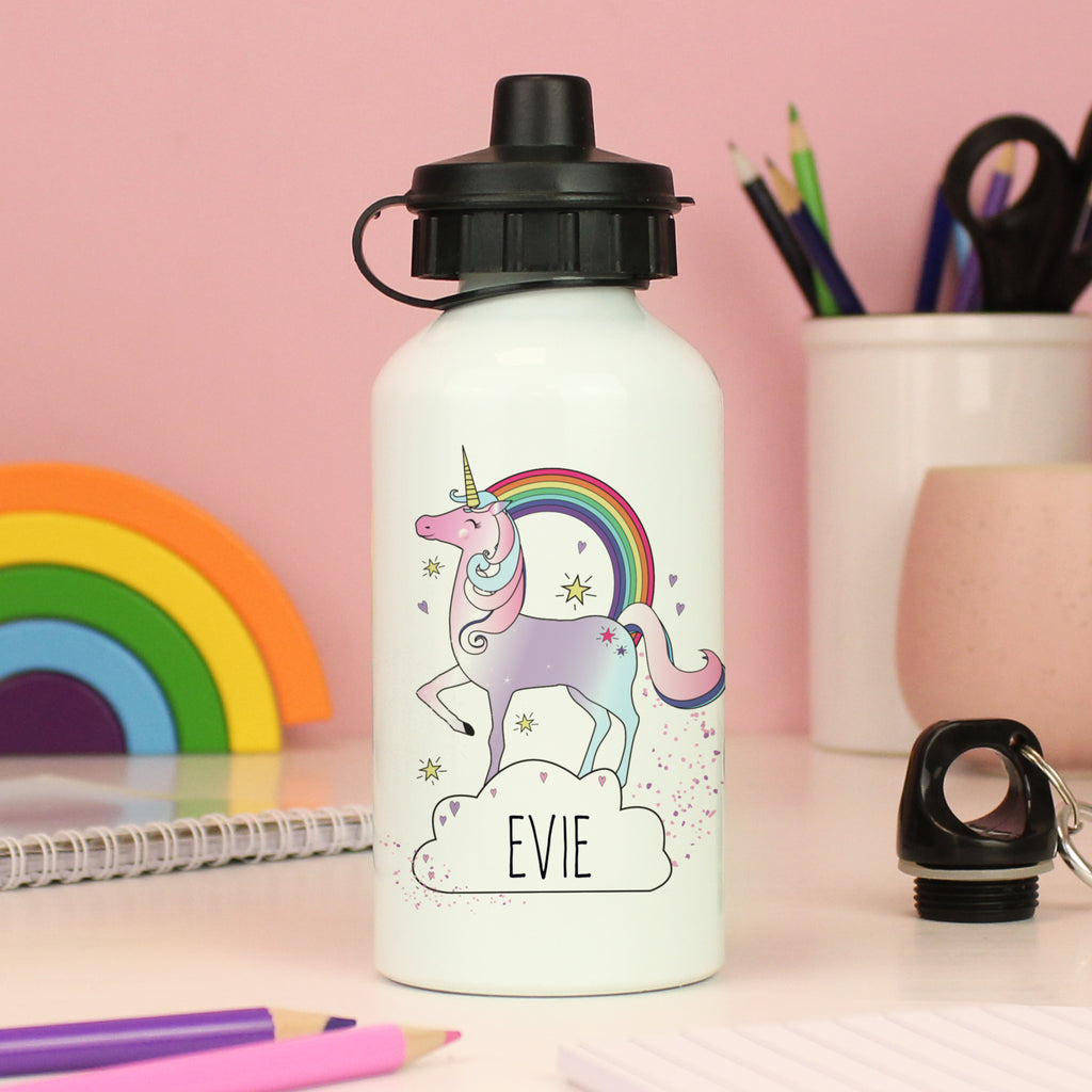 Personalised Unicorn Drinks Bottle - Water Bottle - Inspired Creative Gifts