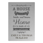 Personalised 'A House Is Made Of...' Metal Sign