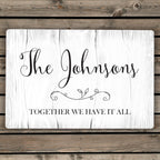 Personalised Rustic Metal Sign