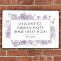 Personalised Soft Watercolour Metal Sign for Wedding
