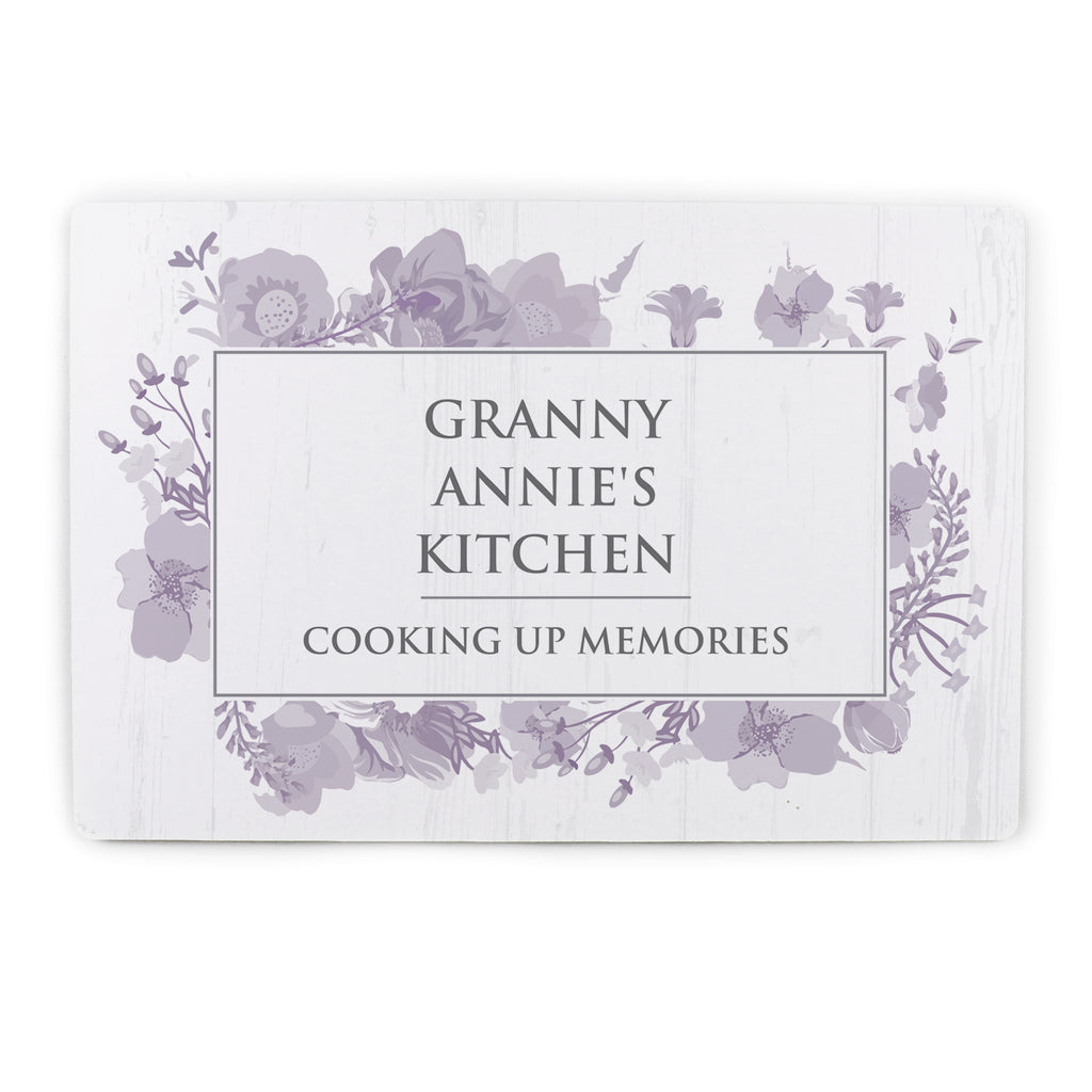 Personalised Soft Watercolour Metal Sign for Wedding