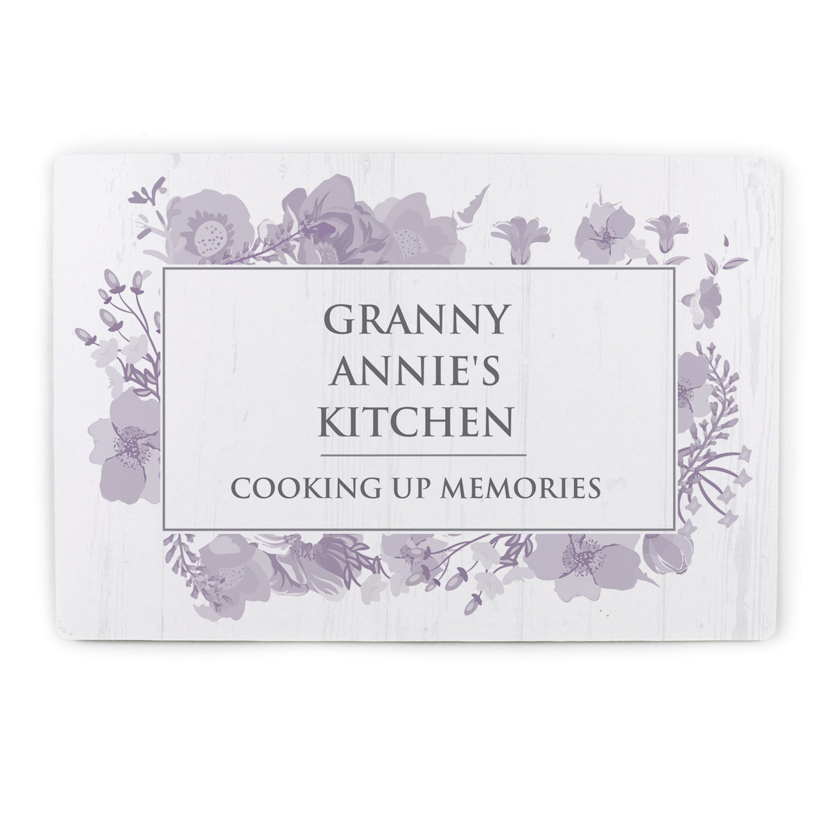 Personalised Soft Watercolour Metal Sign for Wedding
