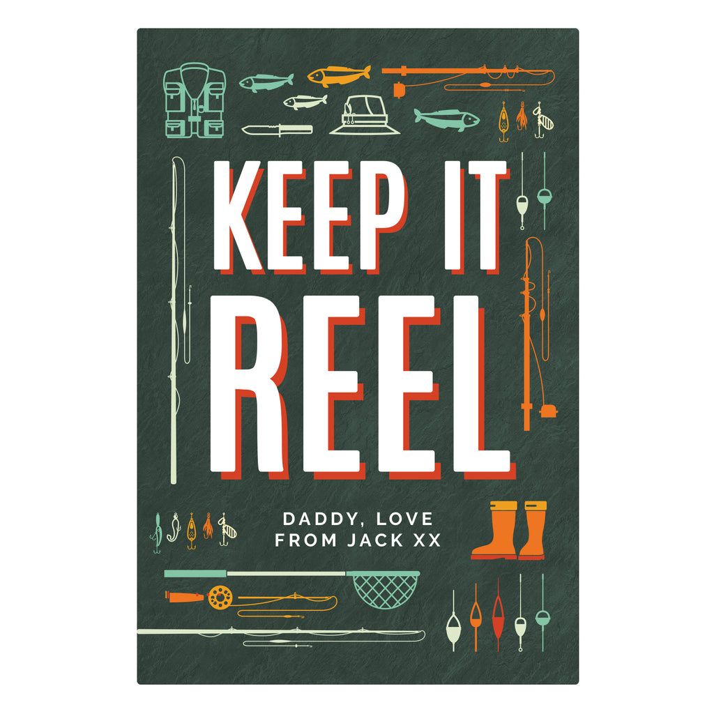 Personalised Keep It Reel Metal Sign | Father's Day Gift