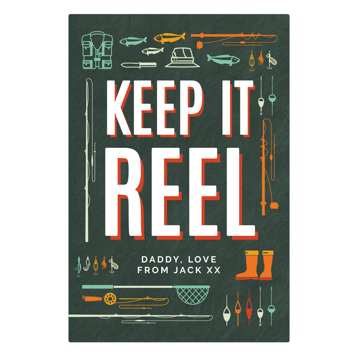 Personalised Keep It Reel Metal Sign | Father's Day Gift