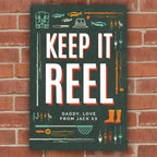Personalised Keep It Reel Metal Sign | Father's Day Gift