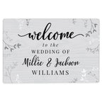 Personalised Welcome Metal Sign for Wedding