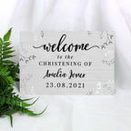 Personalised Welcome Metal Sign for Wedding