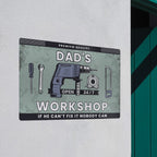 Personalised Workshop Metal Sign for Father's Day