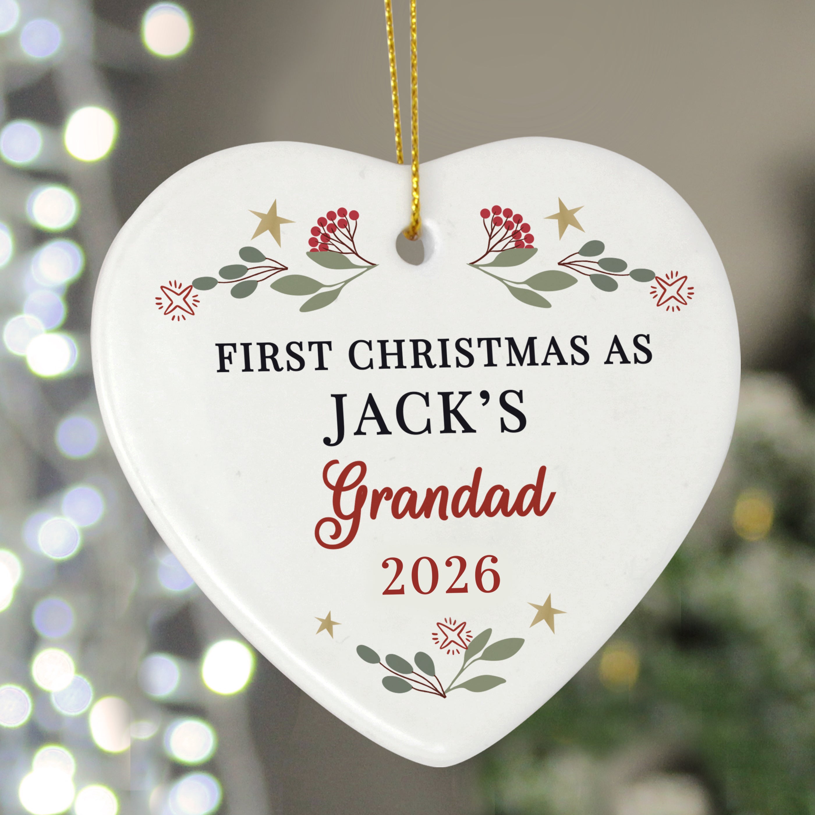 Personalised First Christmas As Grandparents Tree Decoration |  | Inspired Creative Gifts
