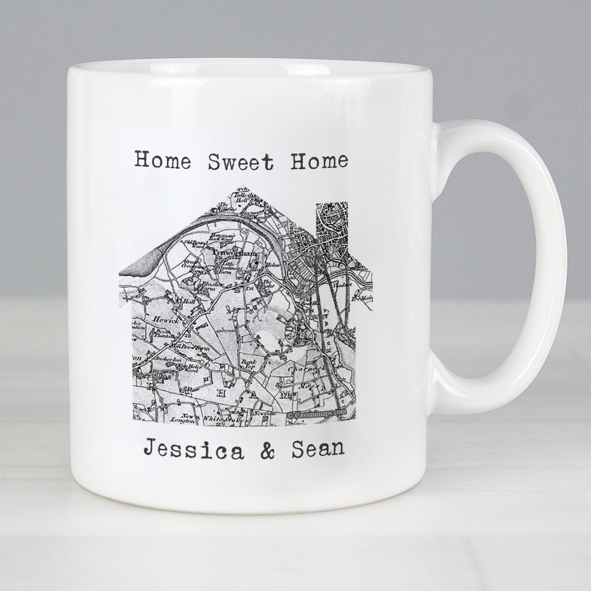 Personalised 1805 - 1874 Old Series Map Home Mug | Gift for Her