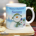 Personalised Traditional The Snowman and the Snowdog Mug for Christmas