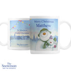 Personalised Traditional The Snowman and the Snowdog Mug for Christmas