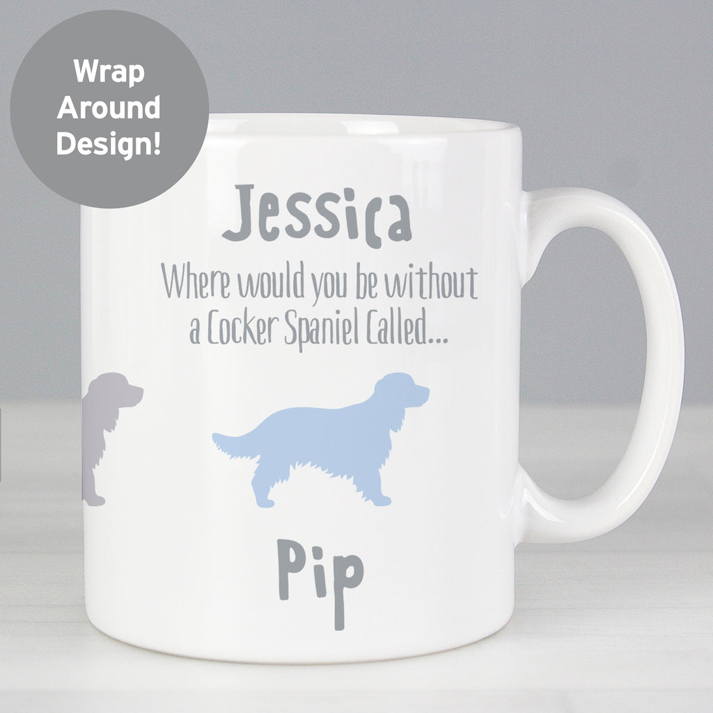 Personalised Cocker Spaniel Dog Breed Mug | Christmas Gift