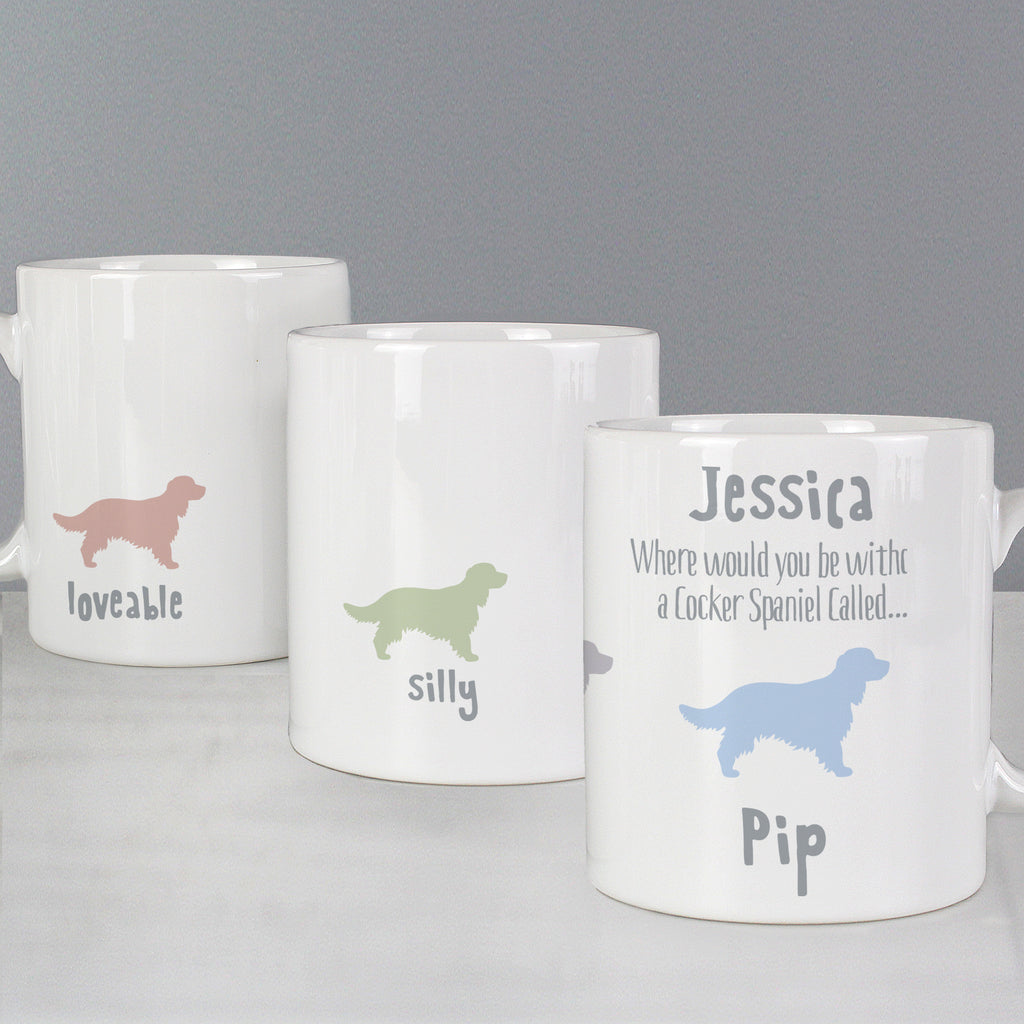 Personalised Cocker Spaniel Dog Breed Mug | Christmas Gift