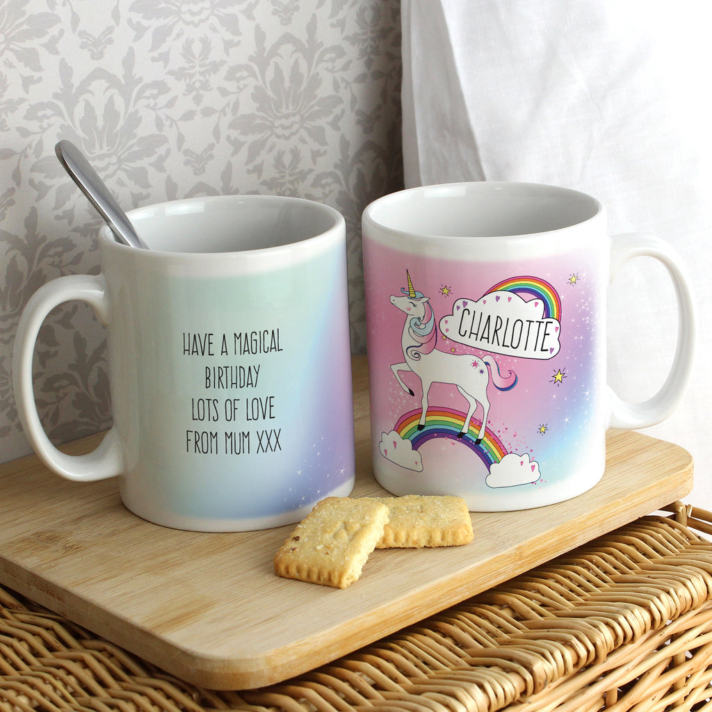 Personalised Unicorn Mug for Birthday