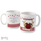 Personalised Boofle Shared Heart Mug for Wedding