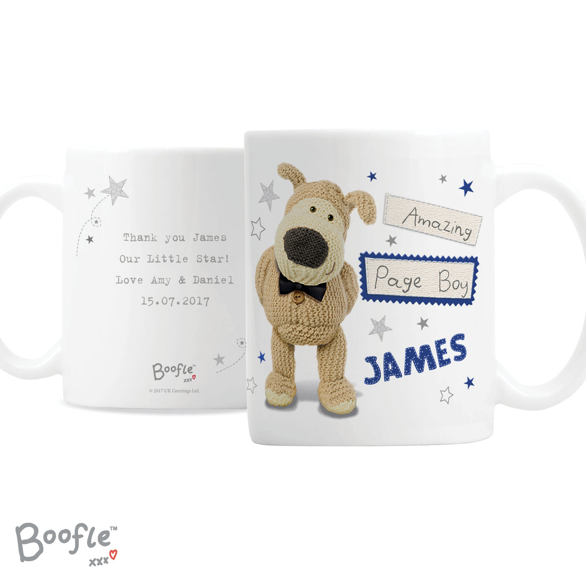 Personalised Boofle Male Wedding Mug for Wedding