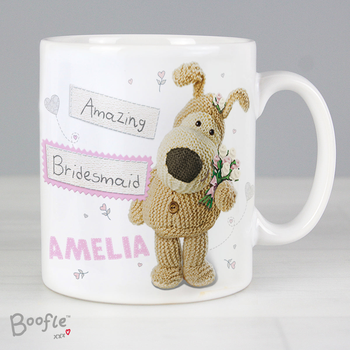 Personalised Boofle Female Wedding Mug | Wedding Gift