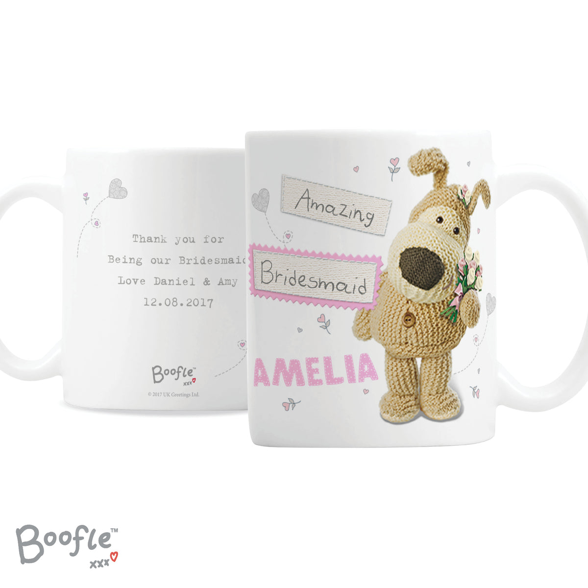 Personalised Boofle Female Wedding Mug | Wedding Gift