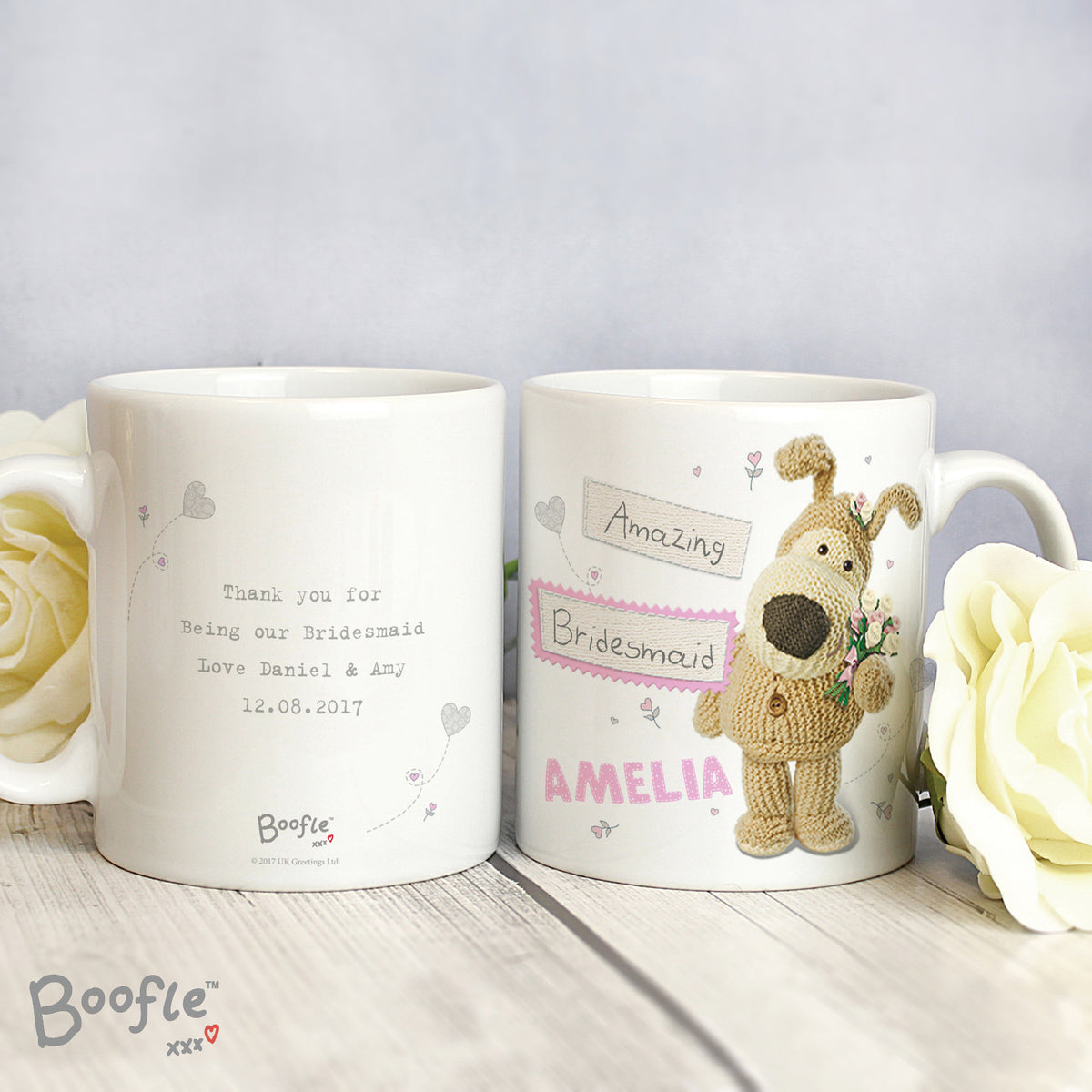 Personalised Boofle Female Wedding Mug | Wedding Gift