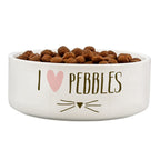 Personalised Cat Features 15cm Medium White Pet Bowl | Pet Gifts | Inspired Creative Gifts