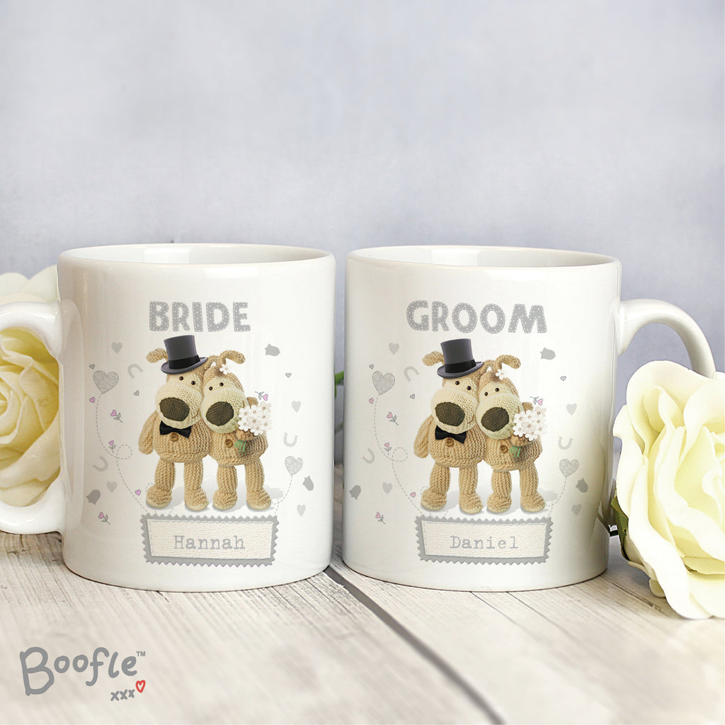 Personalised Boofle Wedding Couple Mug Set for Wedding