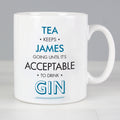 Personalised Blue Acceptable To Drink Mug | Father's Day Gift