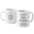 Personalised Blue Acceptable To Drink Mug | Father's Day Gift