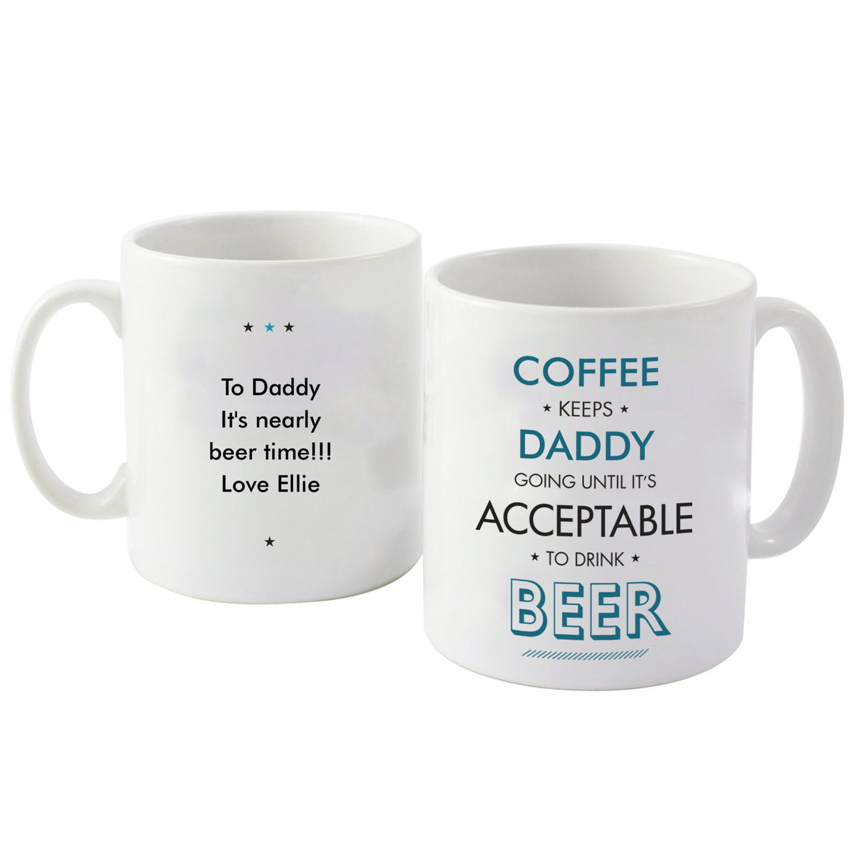 Personalised Blue Acceptable To Drink Mug | Father's Day Gift