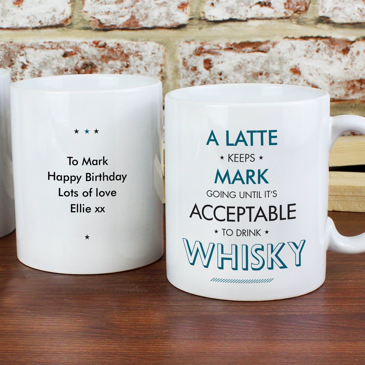 Personalised Blue Acceptable To Drink Mug | Father's Day Gift