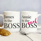 Personalised The Real Boss Mug Set | Christmas Gift