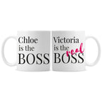 Personalised The Real Boss Mug Set | Christmas Gift