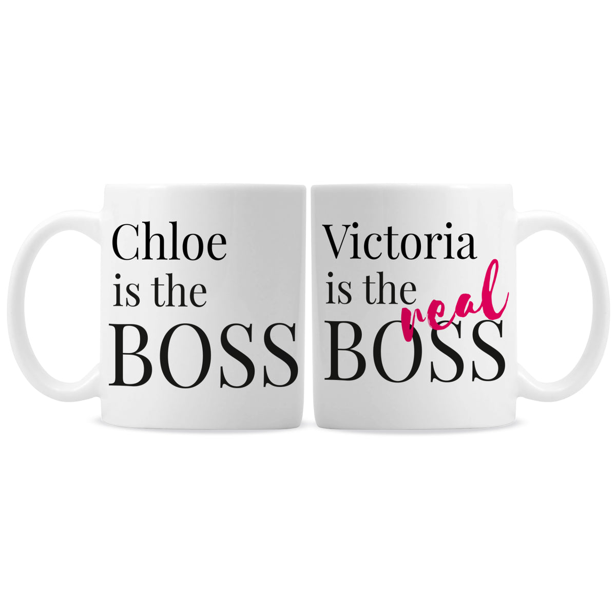 Personalised The Real Boss Mug Set | Christmas Gift