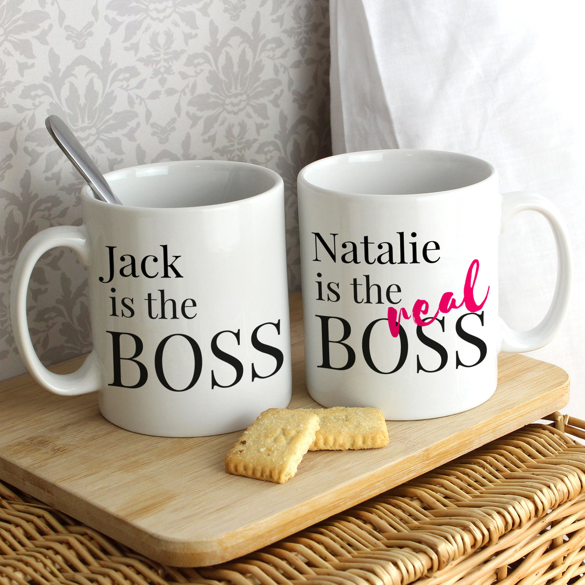 Personalised The Real Boss Mug Set | Christmas Gift