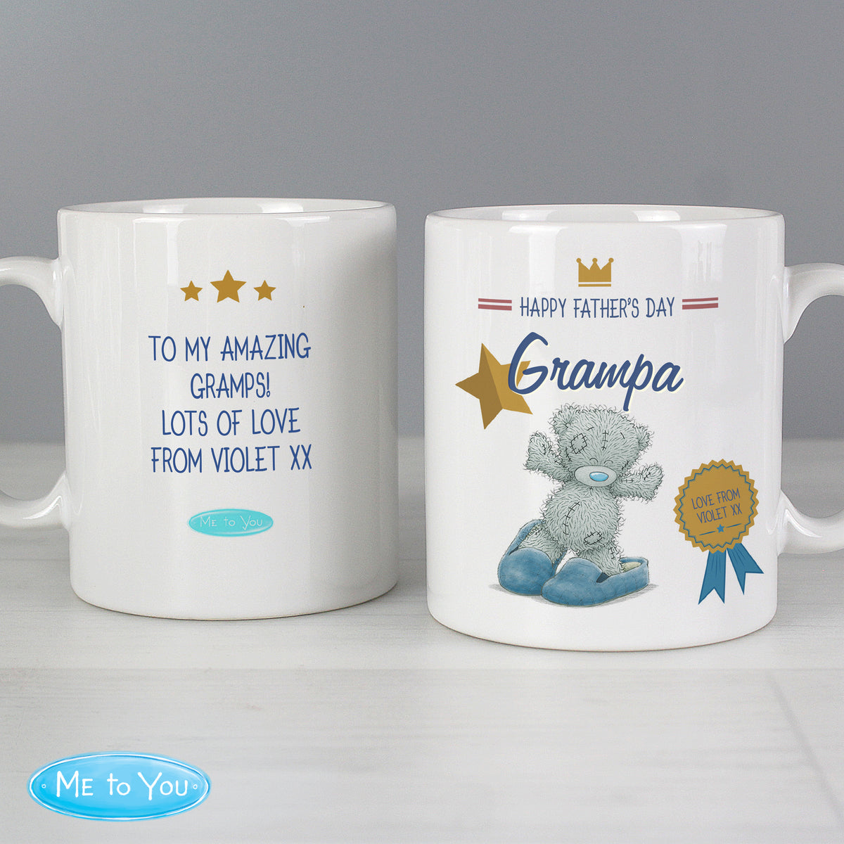 Personalised Me to You Slippers Mug | Father's Day Gift