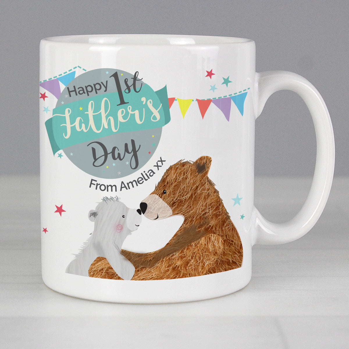 Personalised 1st Father's Day Daddy Bear Mug | Father's Day Gift