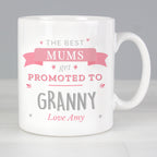 Personalised Pink Promoted To Mug | Wedding Gift