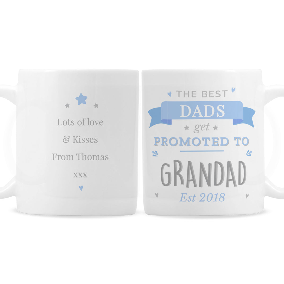 Personalised Blue Promoted to Mug | Wedding Gift