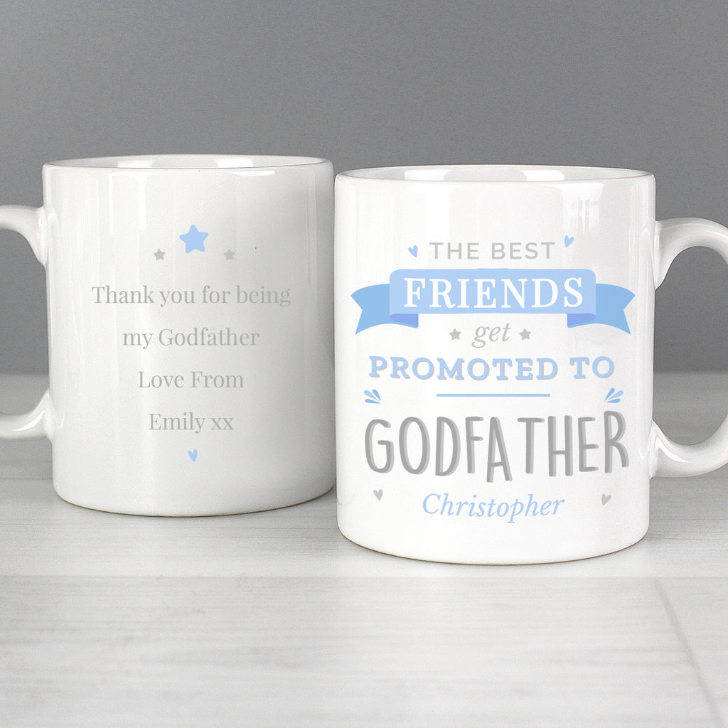 Personalised Blue Promoted to Mug | Wedding Gift