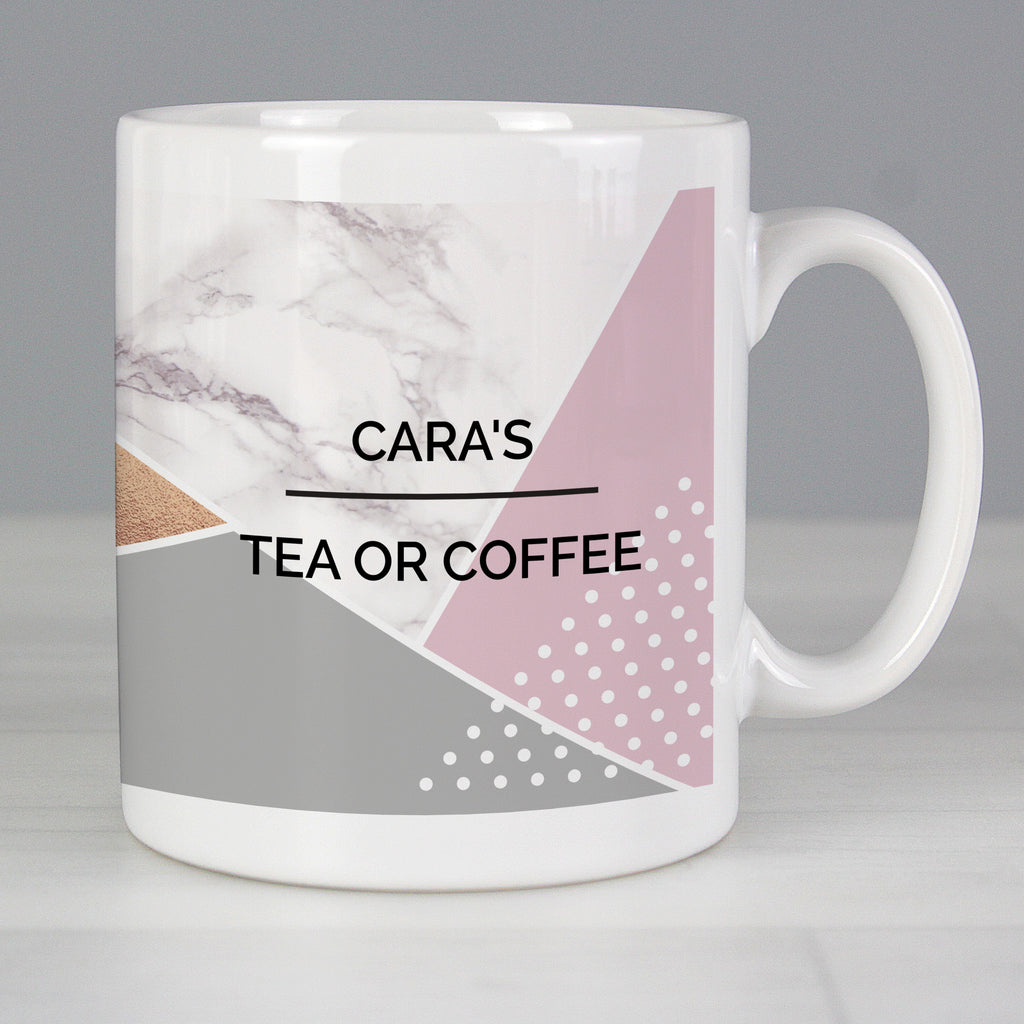 Personalised Geometric Mug | Gift for Her