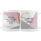 Personalised Geometric Mug | Gift for Her
