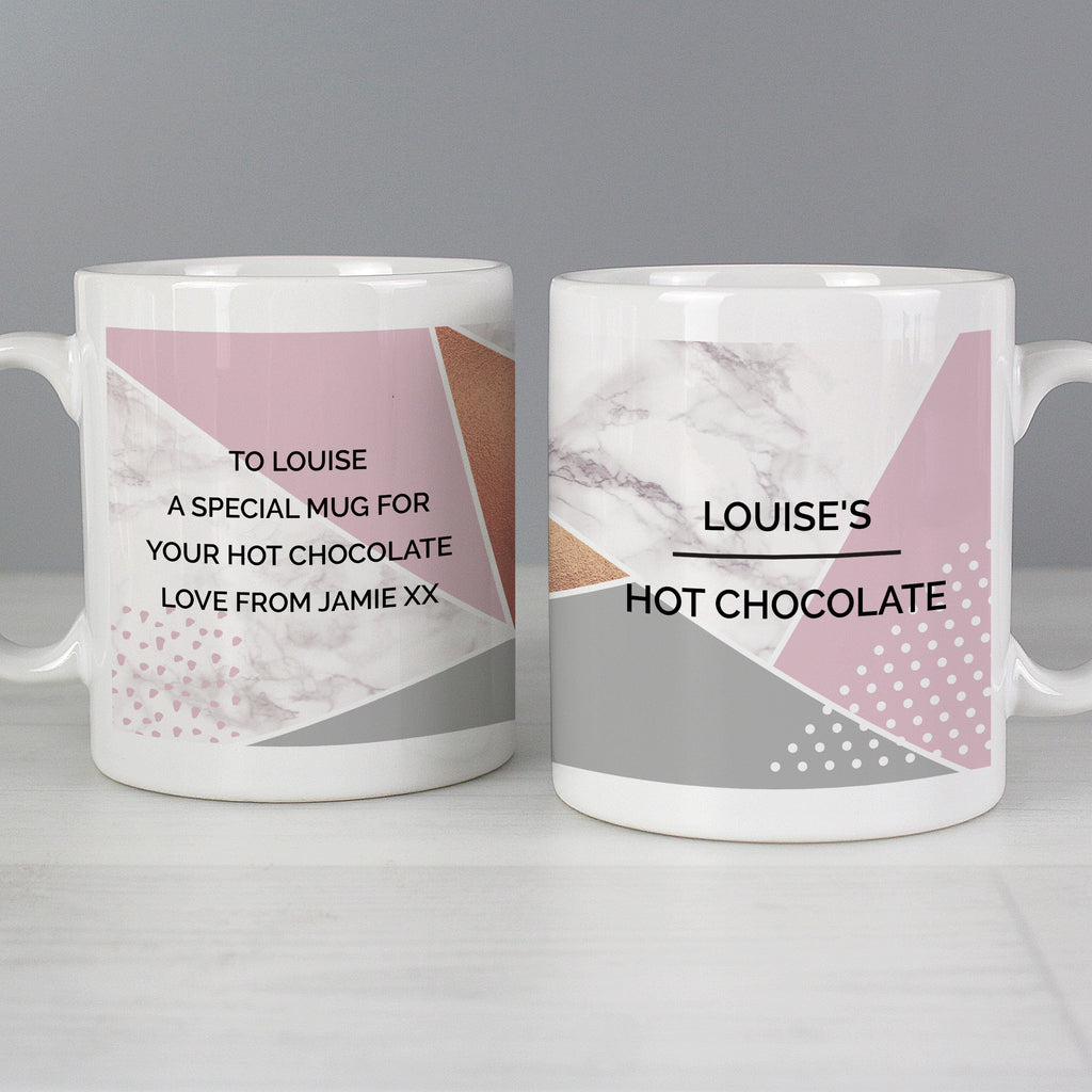 Personalised Geometric Mug | Gift for Her