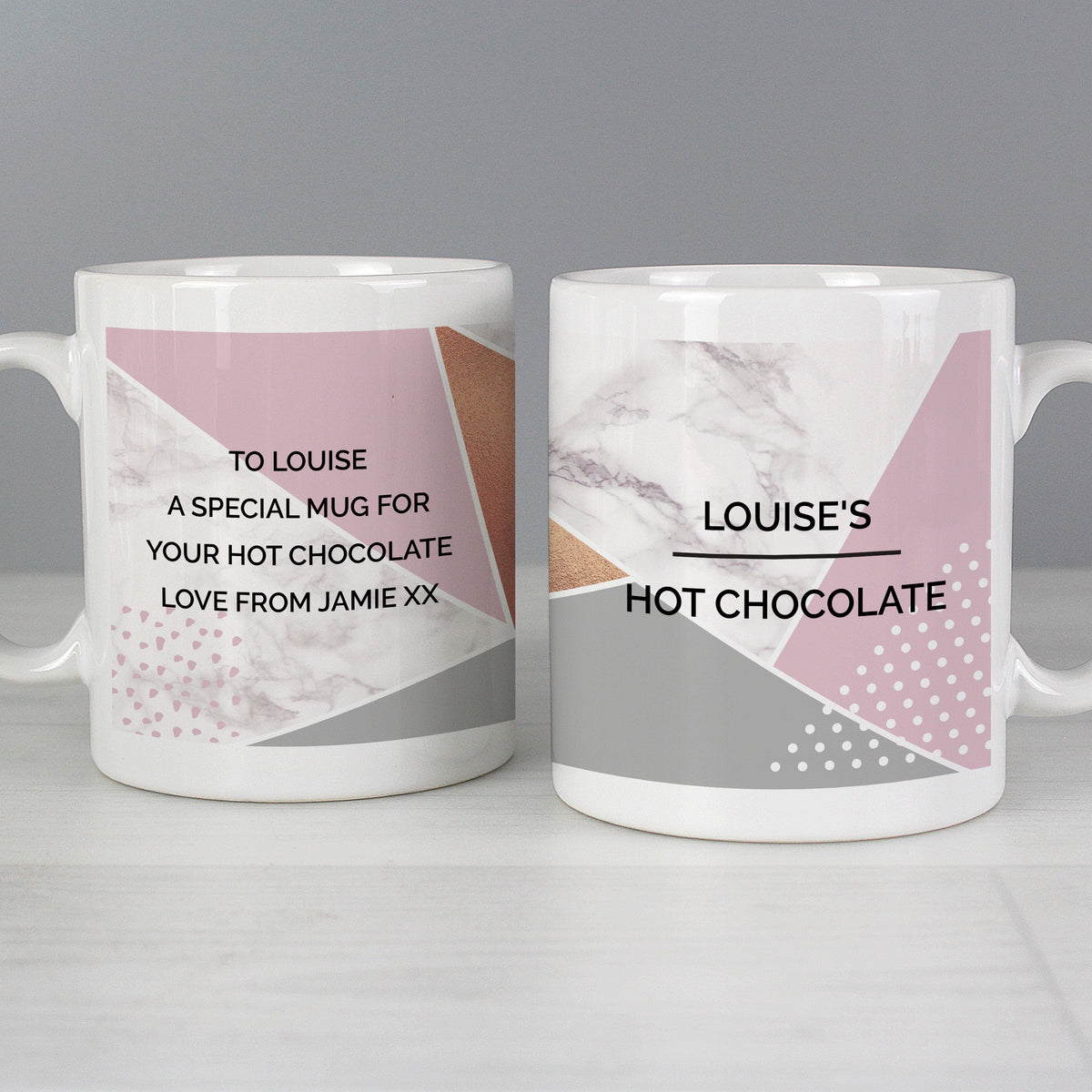 Personalised Geometric Mug | Gift for Her