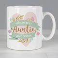 Personalised Floral Heart Mug for Mother's Day