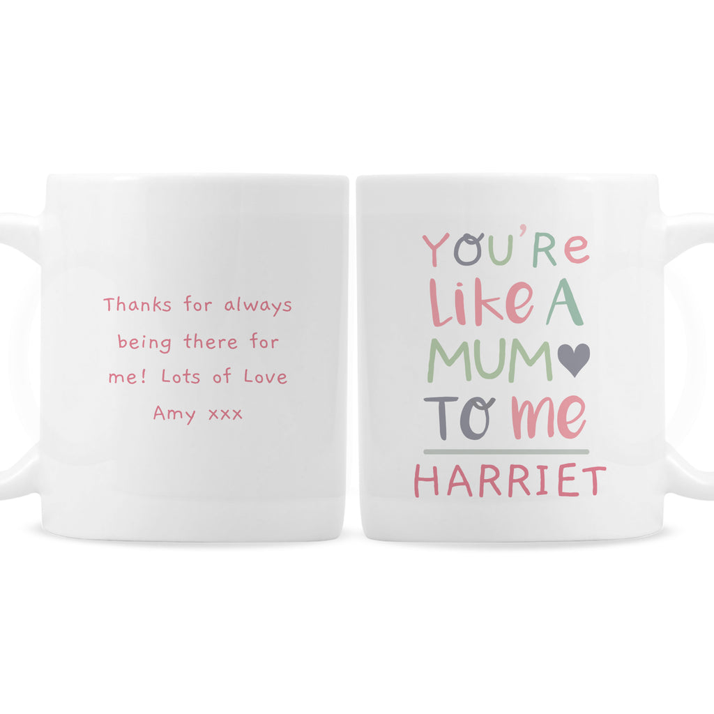 Personalised 'You're Like a Mum to Me' Mug for Mother's Day