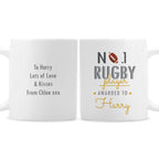 Personalised No.1 Rugby Player Mug | Father's Day Gift