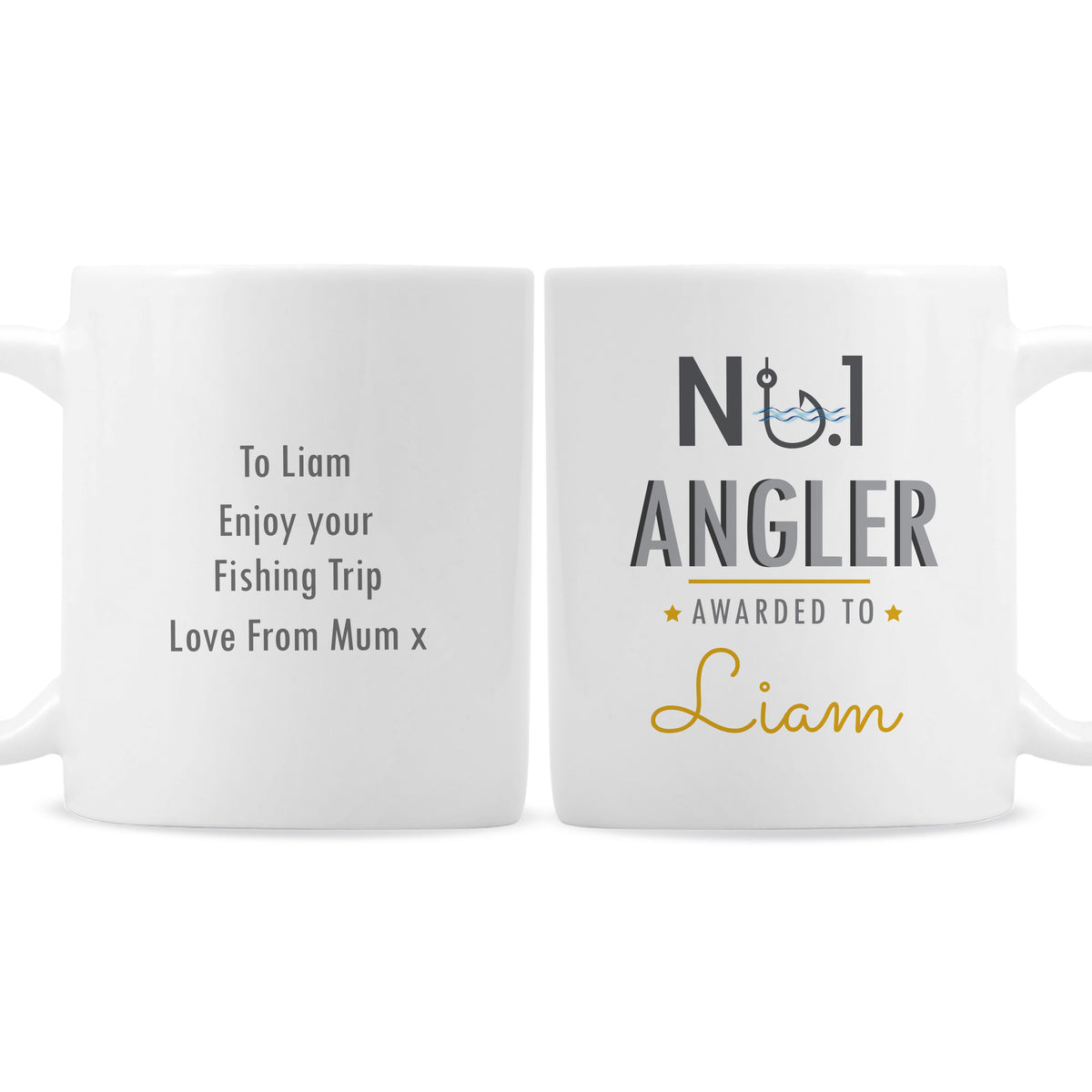 Personalised No.1 Angler Mug for Father's Day