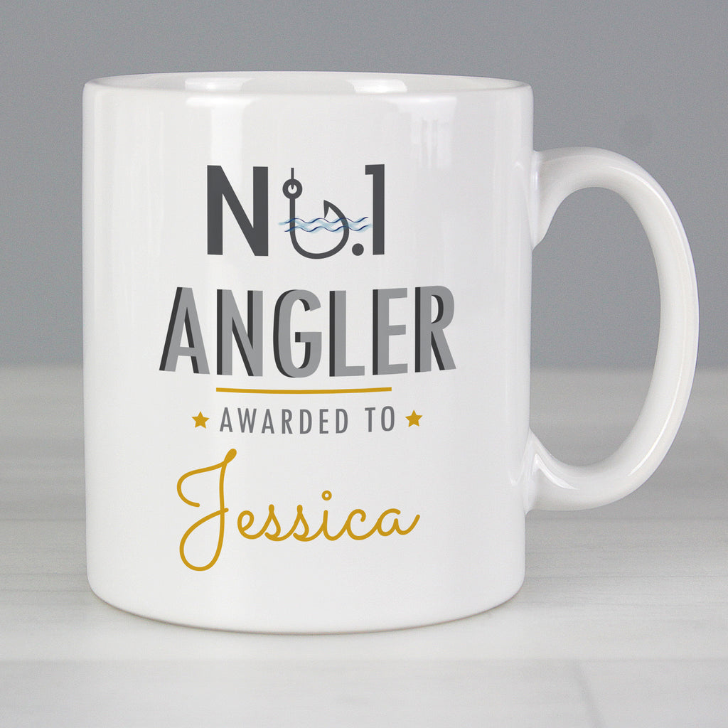 Personalised No.1 Angler Mug for Father's Day