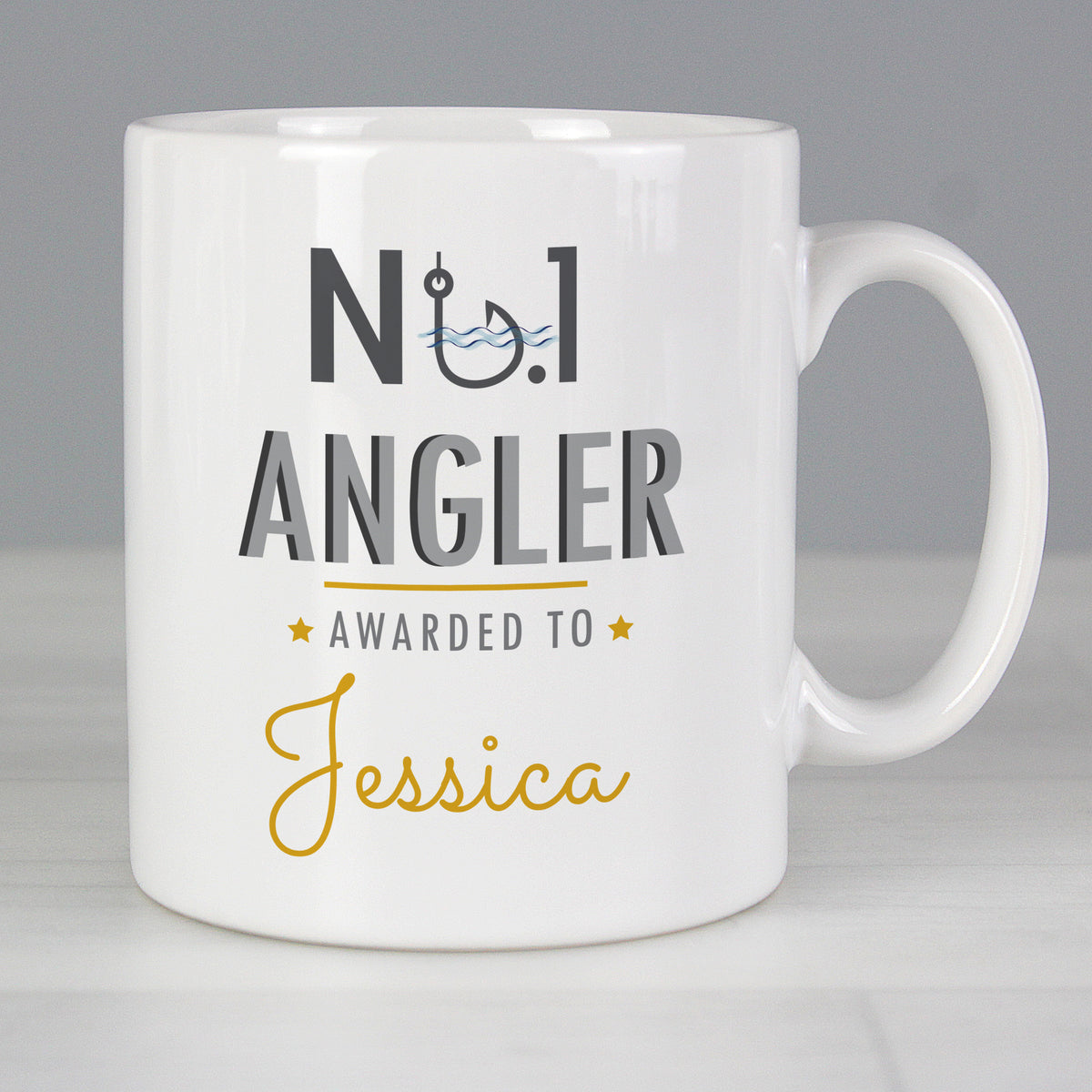 Personalised No.1 Angler Mug for Father's Day
